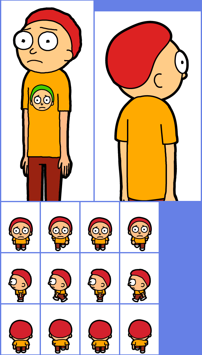 Pocket Mortys - #027 Orange Shirt Morty