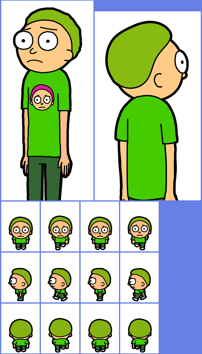 Pocket Mortys - #028 Green Shirt Morty