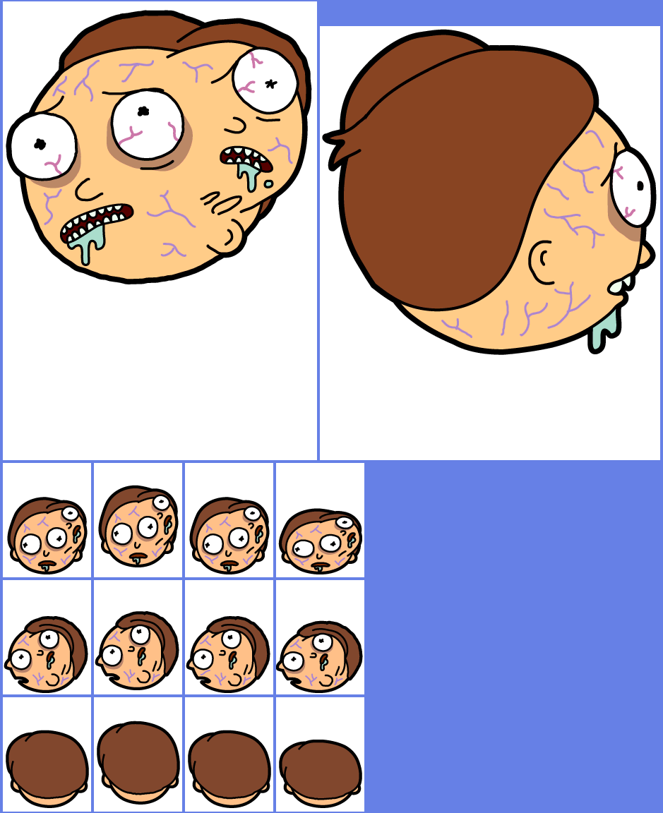 Pocket Mortys - #042 Colossal Head Morty
