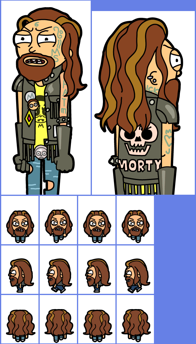 Pocket Mortys - #050 Biker Morty