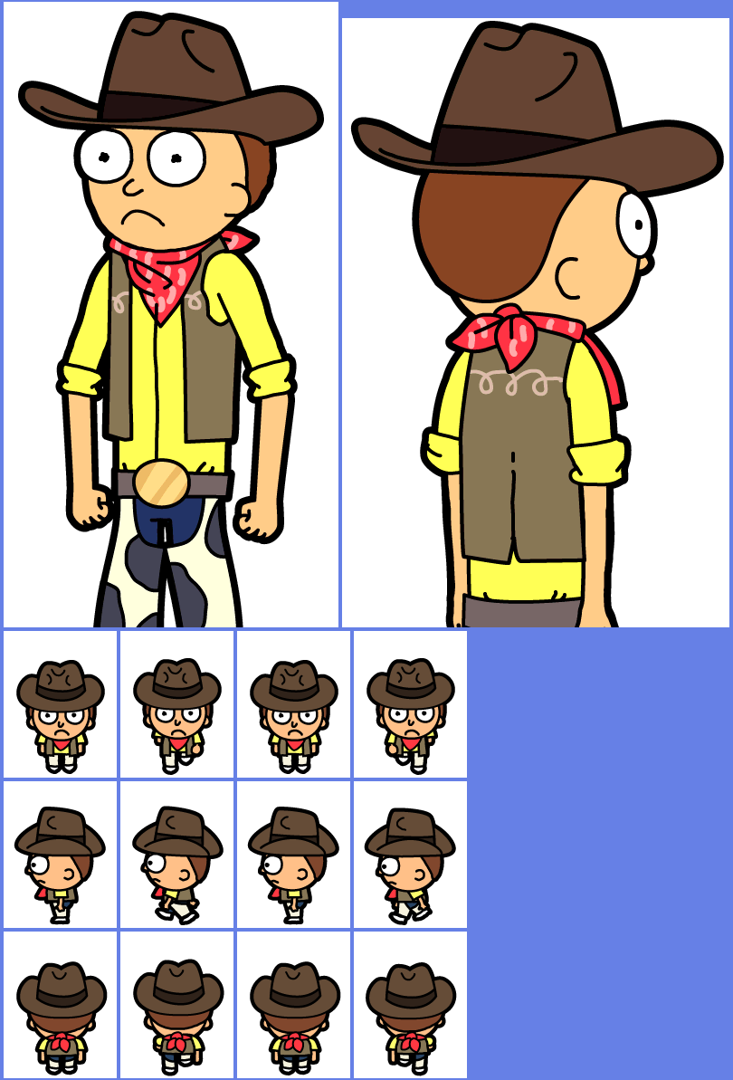 Pocket Mortys - #075 Cowboy Morty
