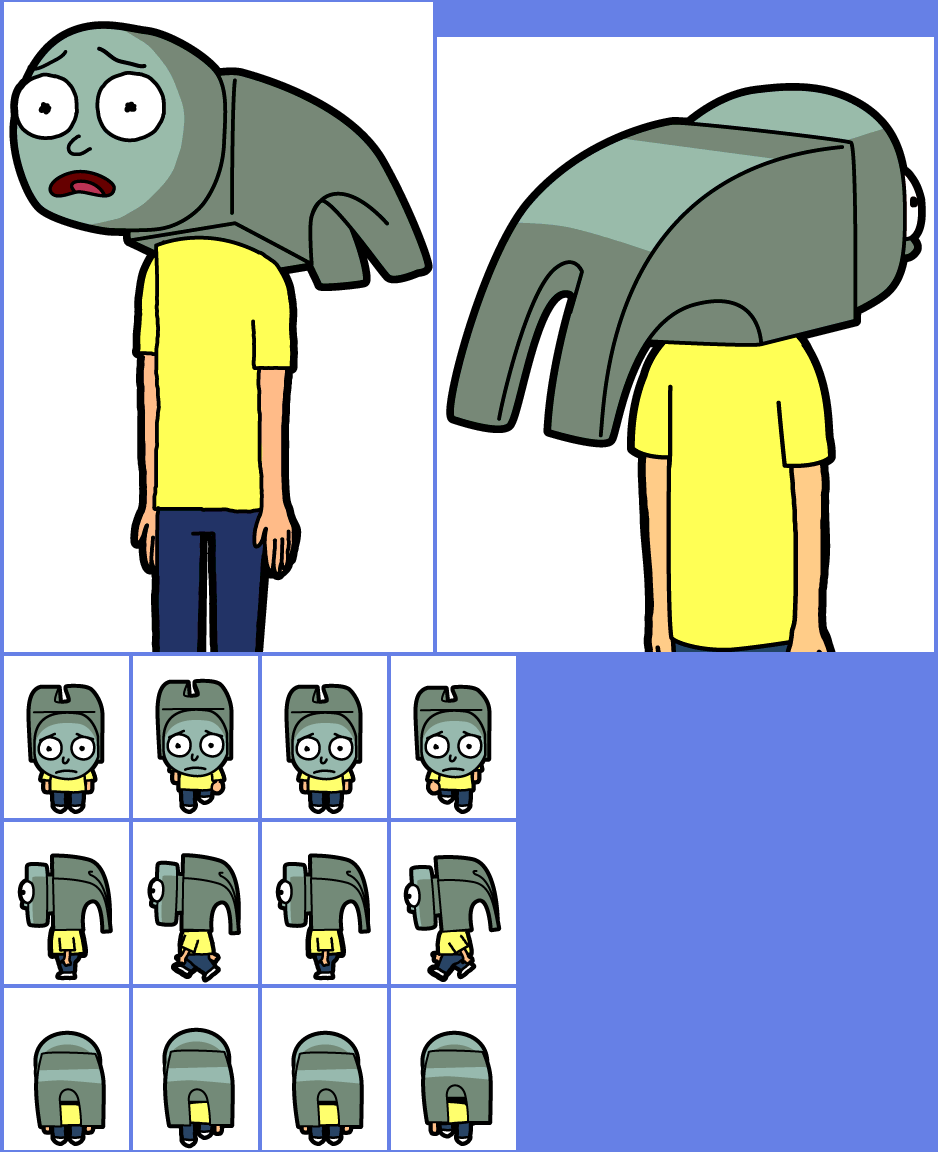 Pocket Mortys - #077 Hammerhead Morty