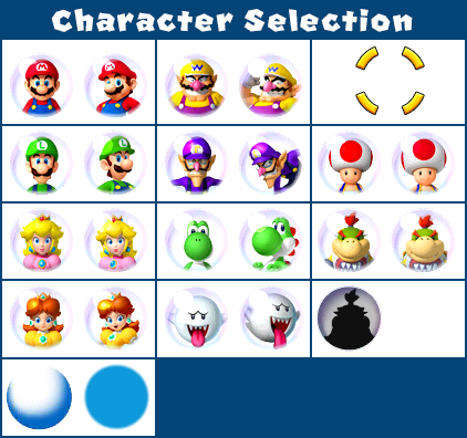 Mario Party: Island Tour - Character Selection