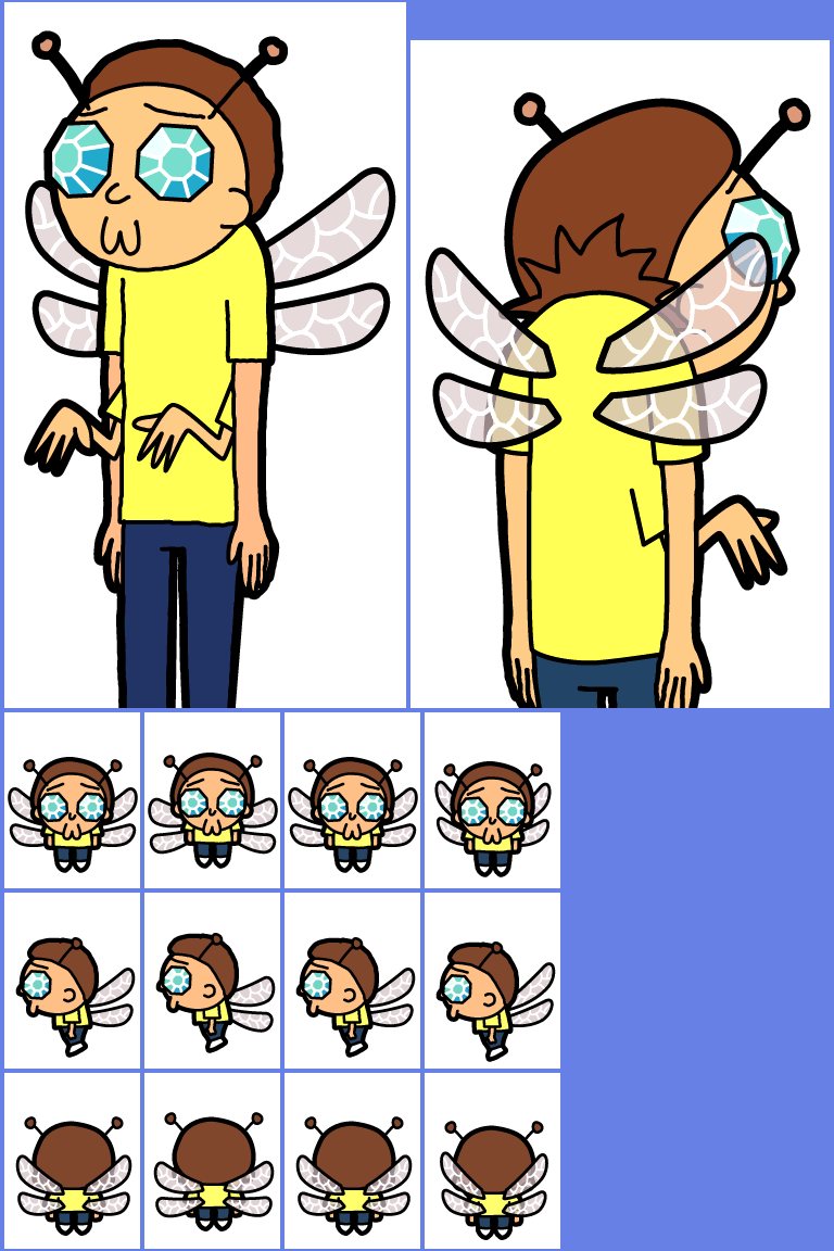 Pocket Mortys - #099 Butterfly Morty