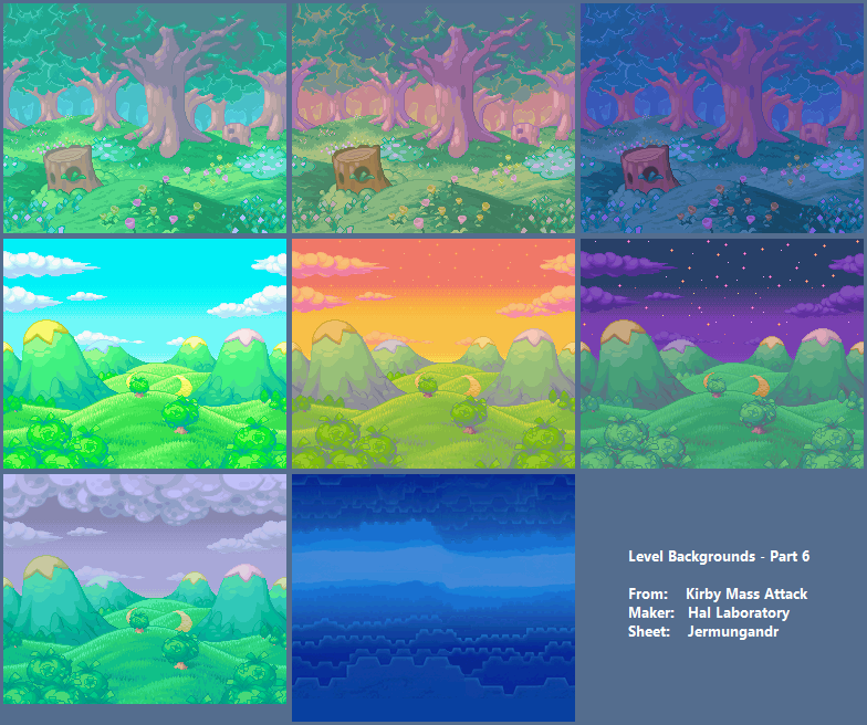 Kirby Mass Attack - Level Backgrounds 6
