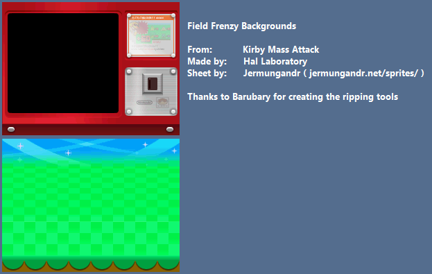 Kirby Mass Attack - Field Frenzy Backgrounds