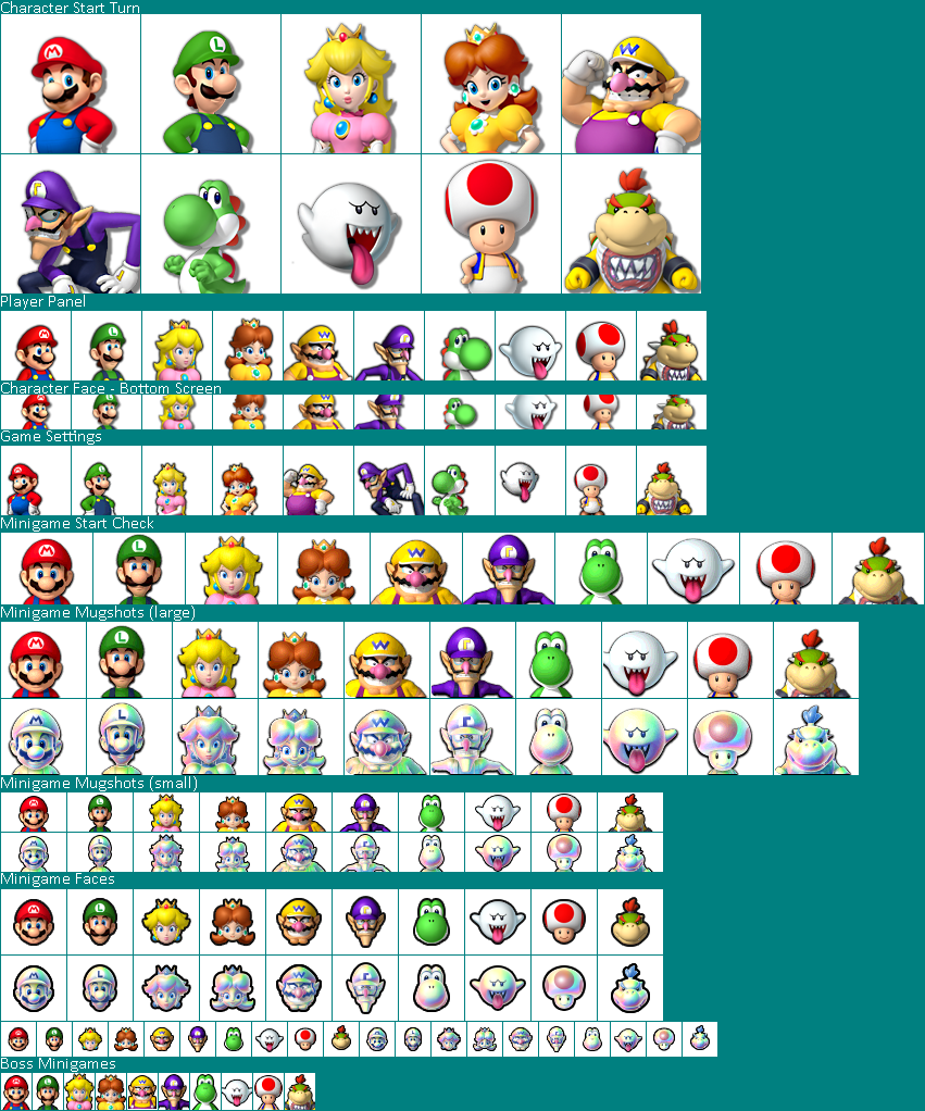 Mario Party: Island Tour - Faces