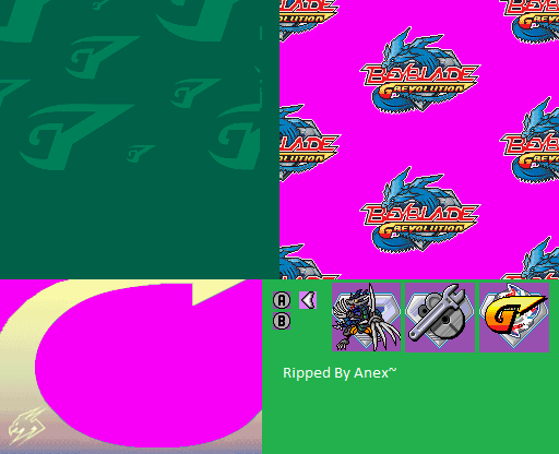 Beyblade G-Revolution - Main Menu Screen