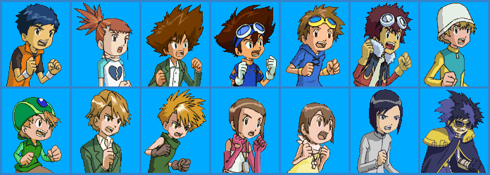 Digimon Rumble Arena - Human Partner Portraits