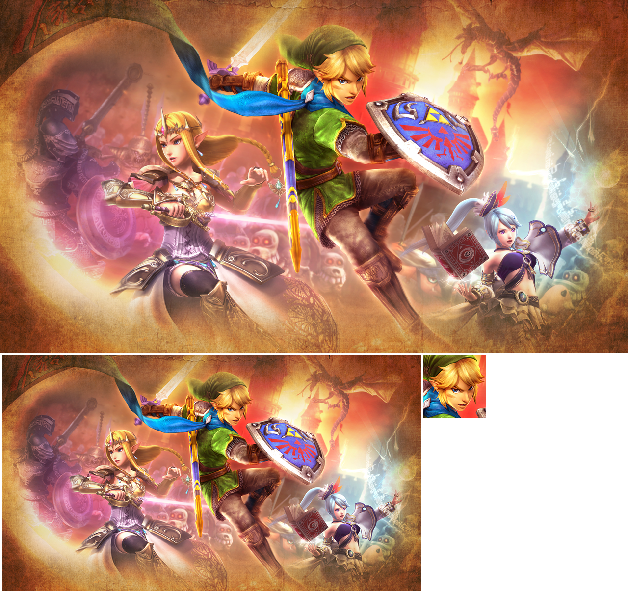 Hyrule Warriors - Banners and HOME Menu Icon