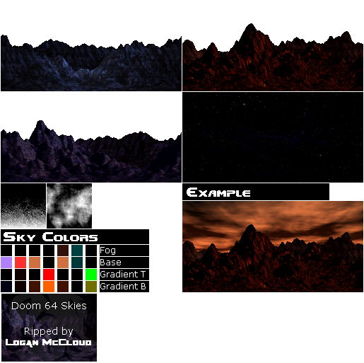 Doom 64 - Skies
