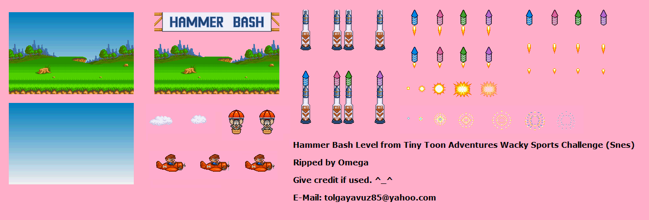 Tiny Toon Adventures: Wacky Sports Challenge - Hammer Bash