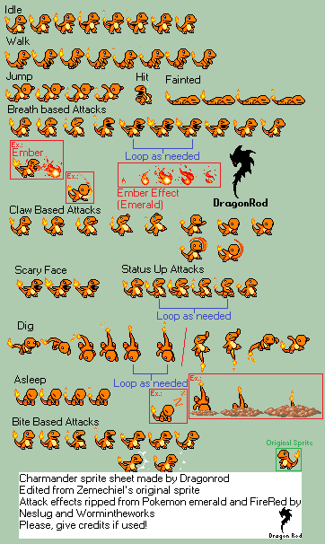 Pokémon Generation 1 Customs - #004 Charmander