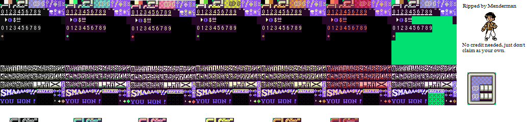 EarthBound / Mother 2 - Battle HUD