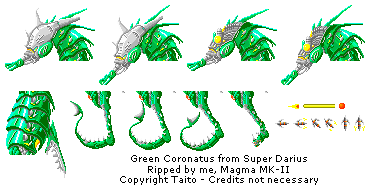 Super Darius / Darius Plus (JPN) - Green Coronatus