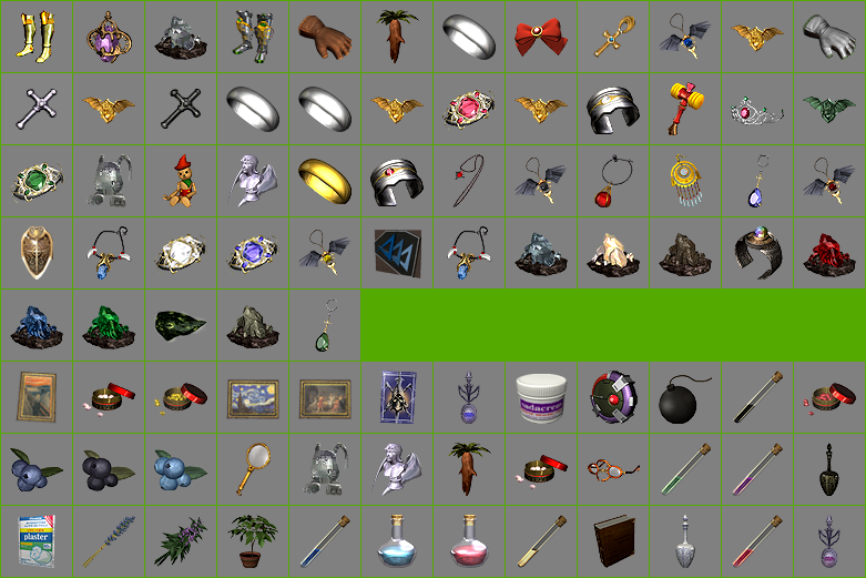 Accessories & Combat Items Icons