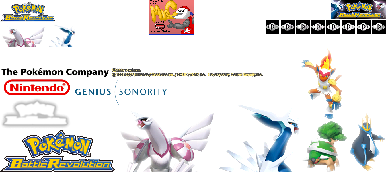 Pokémon Battle Revolution - Wii Banner & Memory Data