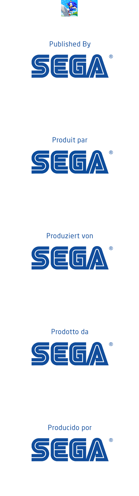 Game Icon & SEGA Logo