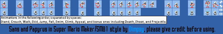 Papyrus & Sans (Super Mario Maker-Style)