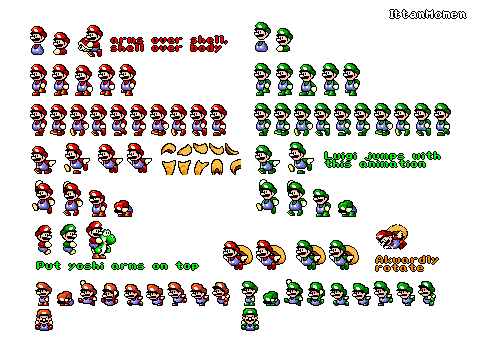 Mario Customs - Mario (Yoshi's Island-Style)