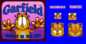 Garfield: Caught in the Act - Title Screen