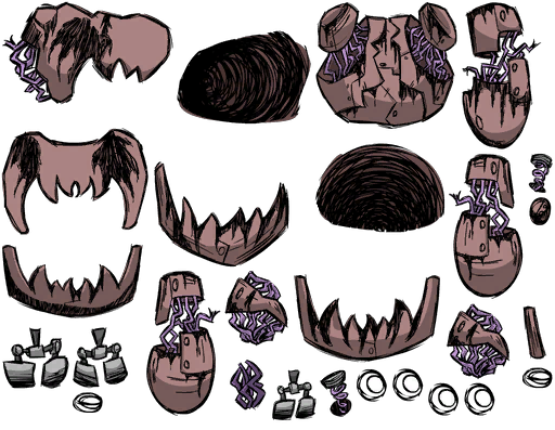 Don't Starve / Don't Starve Together - Damaged Rook