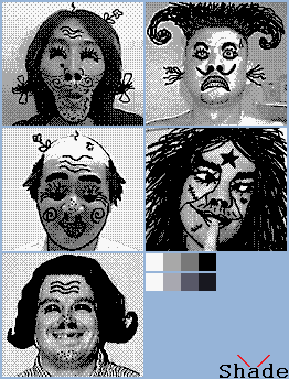 Game Boy Camera - Error Faces