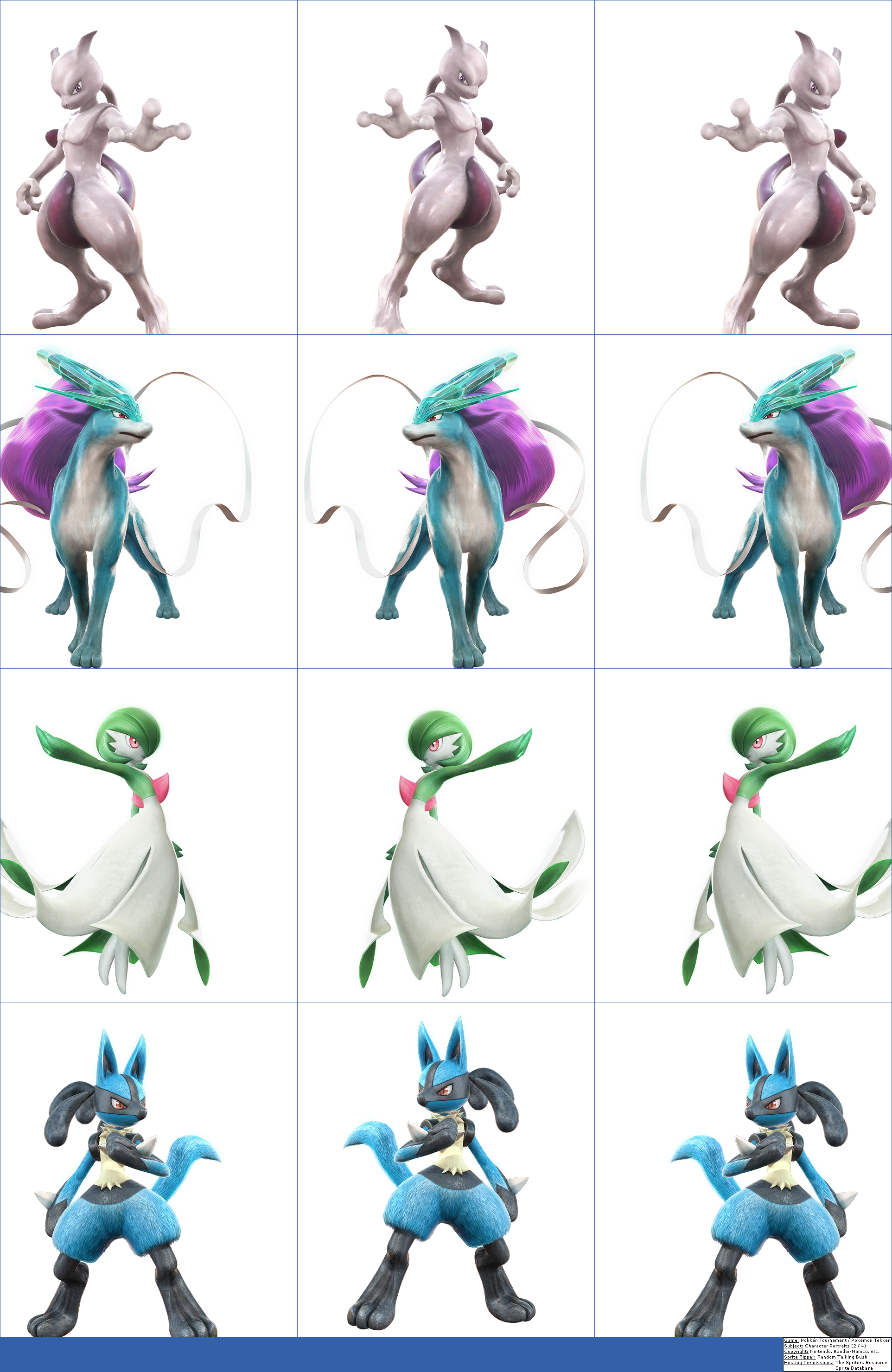 Pokkén Tournament / Pokémon Tekken - Character Portraits (2 / 4)