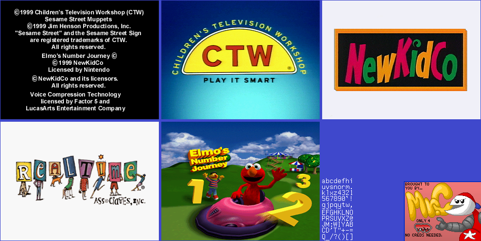 Elmo's Number Journey - Logos and Title Screen