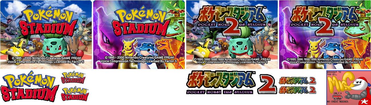 Pokémon Stadium - Title Screens