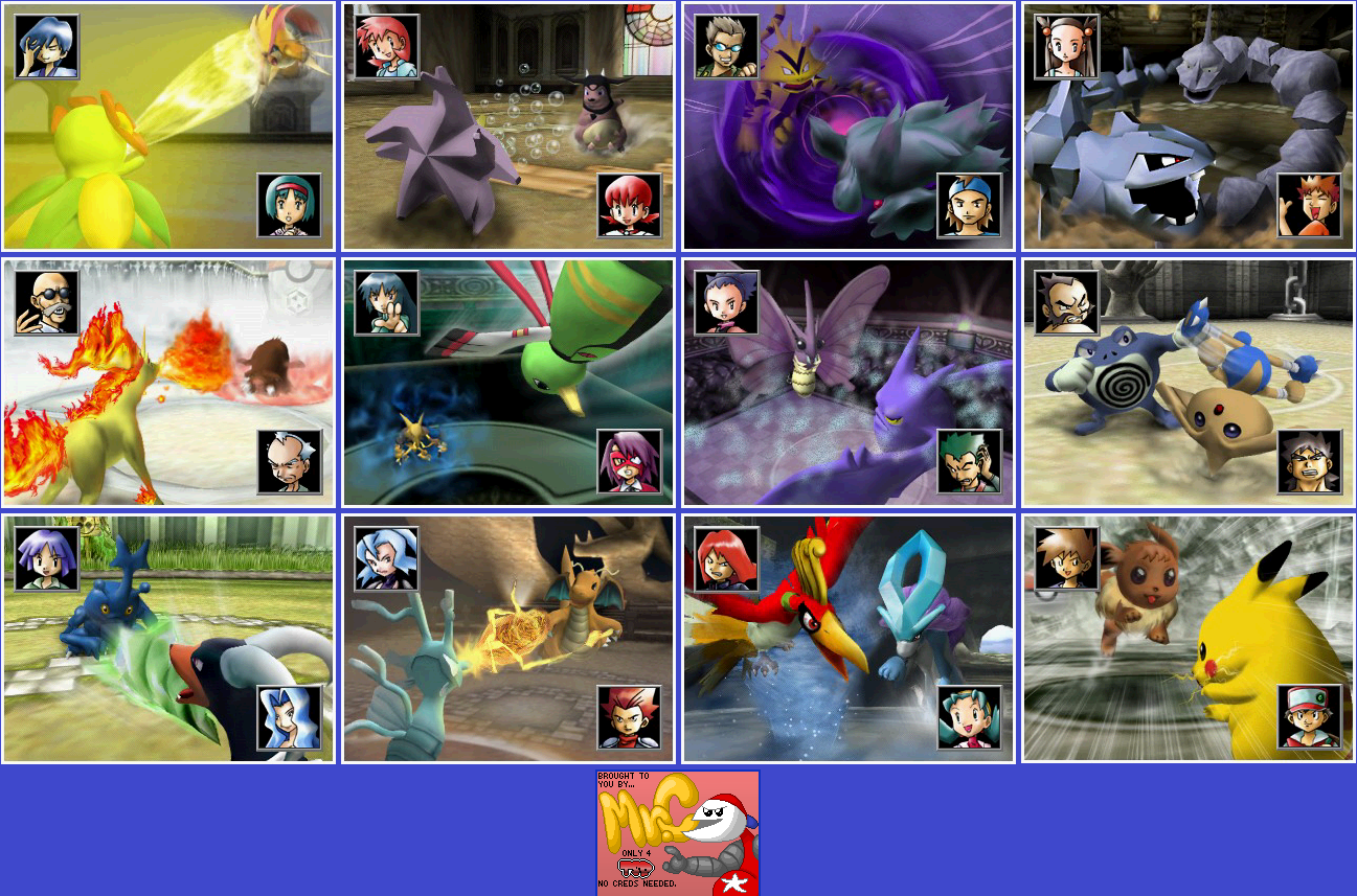 Pokémon Stadium 2 - Credits Images