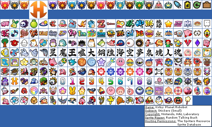 Kirby: Planet Robobot - Stickers (Small)