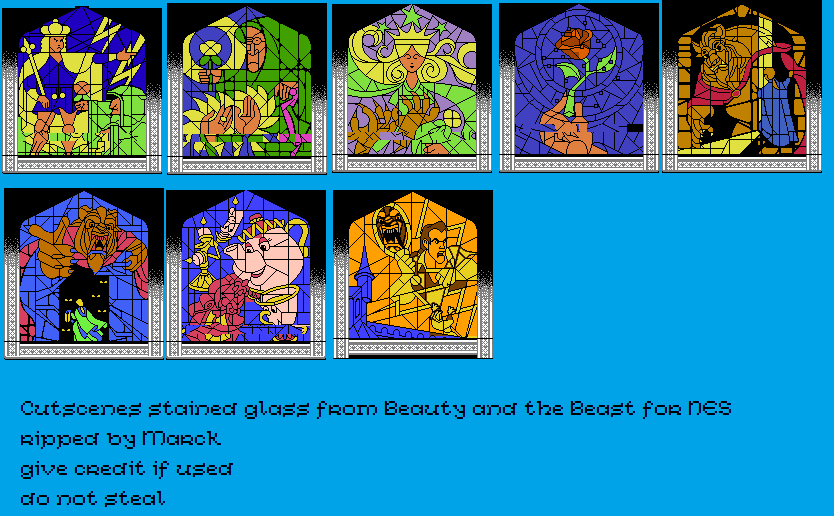 Beauty and the Beast (PAL) - Stained Glass Cutscene