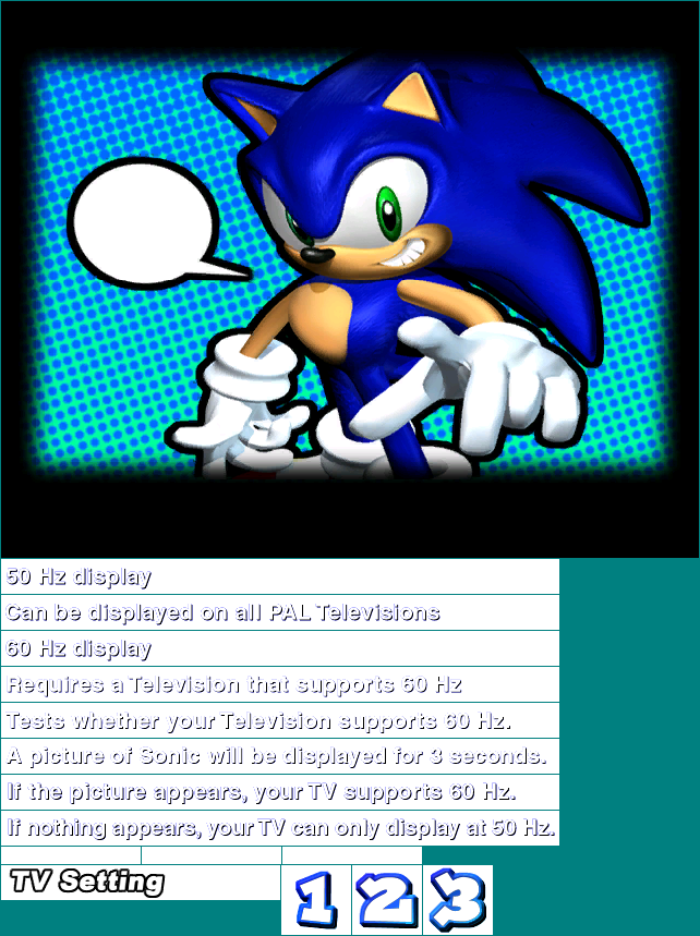 Sonic Adventure DX: Director's Cut - Region Test