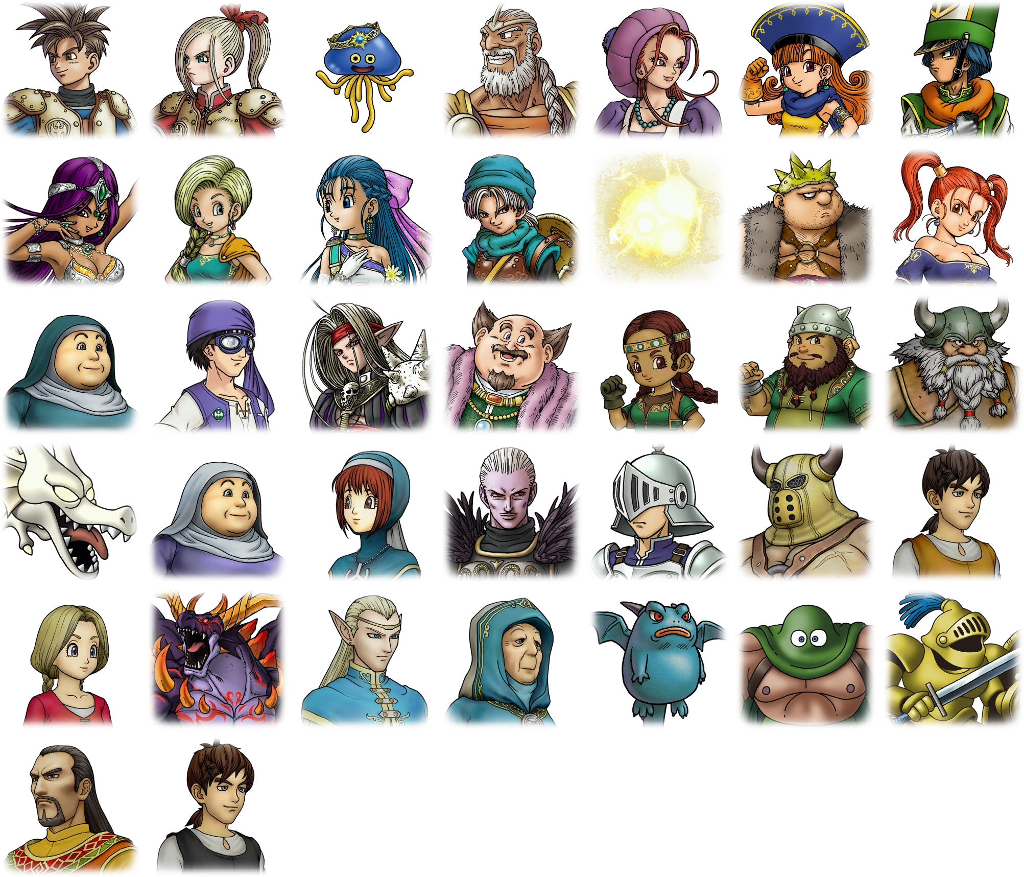 Dragon Quest Heroes - Character Portraits