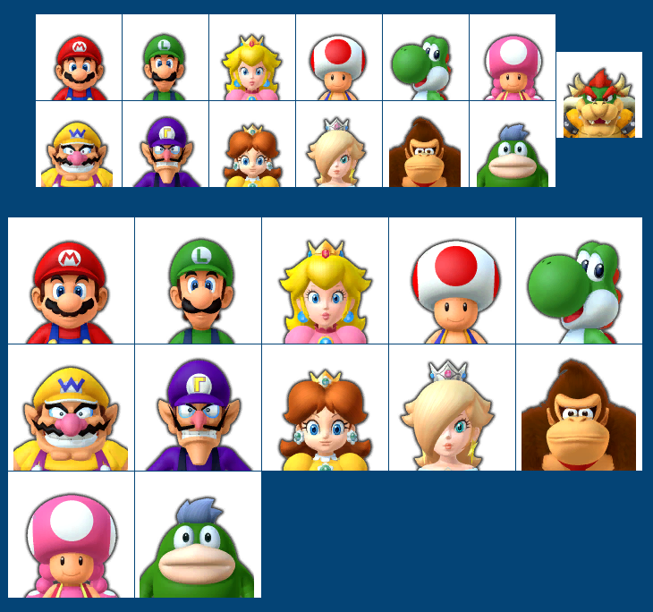Mario Party 10 - Character Mugshots (Small)