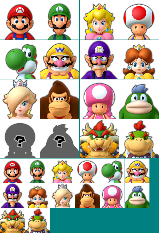 Mario Party 10 - Character Mugshots (Small)