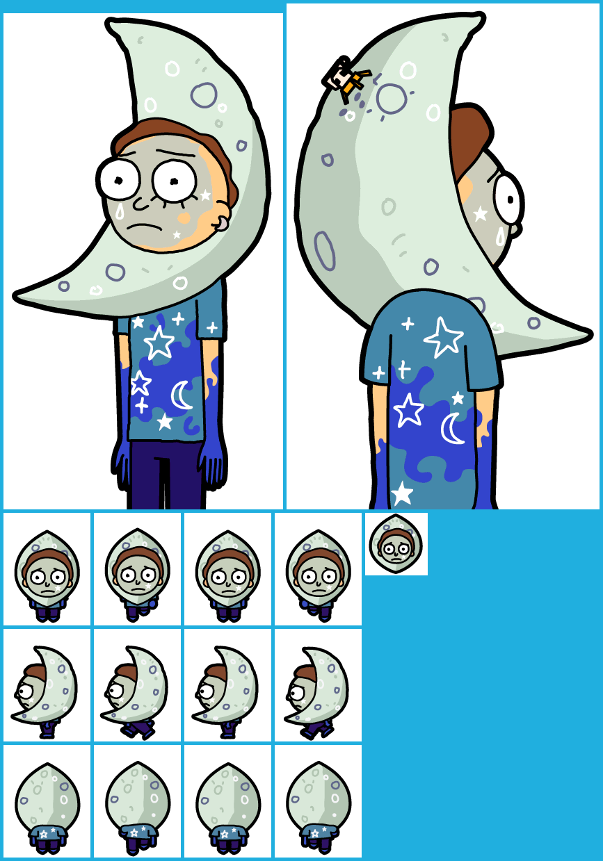 Pocket Mortys - #108 Moon Morty