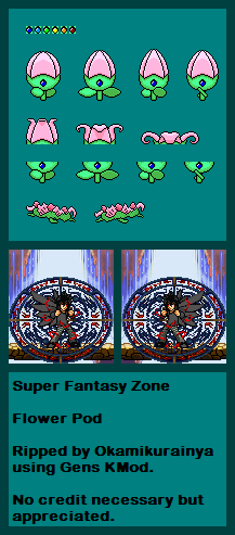 Super Fantasy Zone (PAL, JPN) - Flower Pod