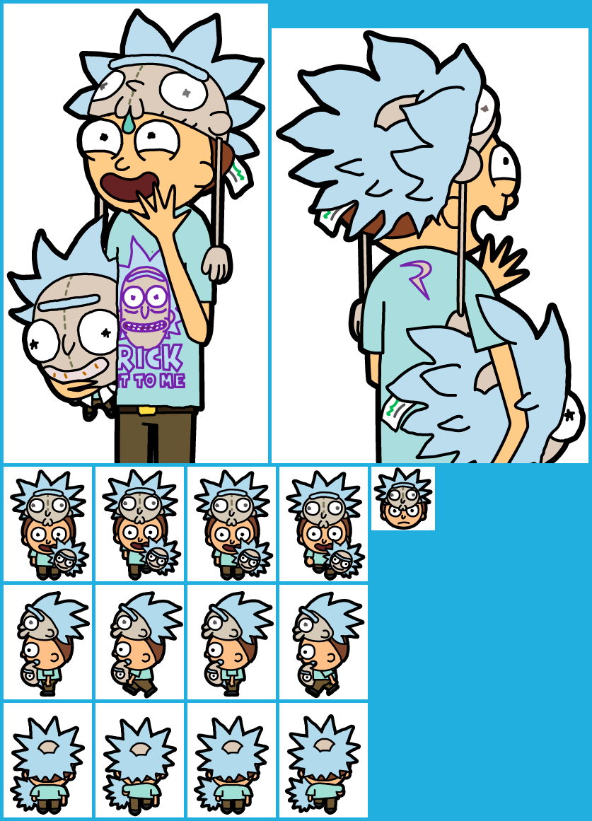 Pocket Mortys - #116 Super Rick Fan Morty