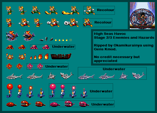 Stage 2 / 3 Enemies & Hazards