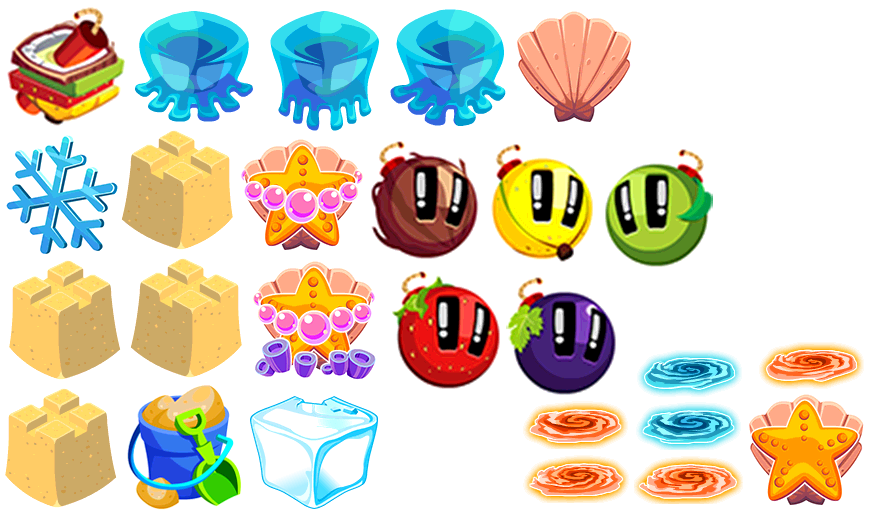 Juice Cubes - Board Sprites (3/3)