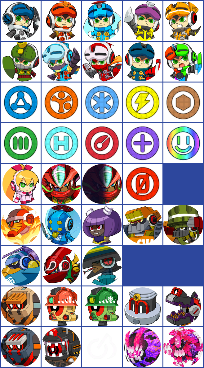 Mighty No. 9 - Character Icons