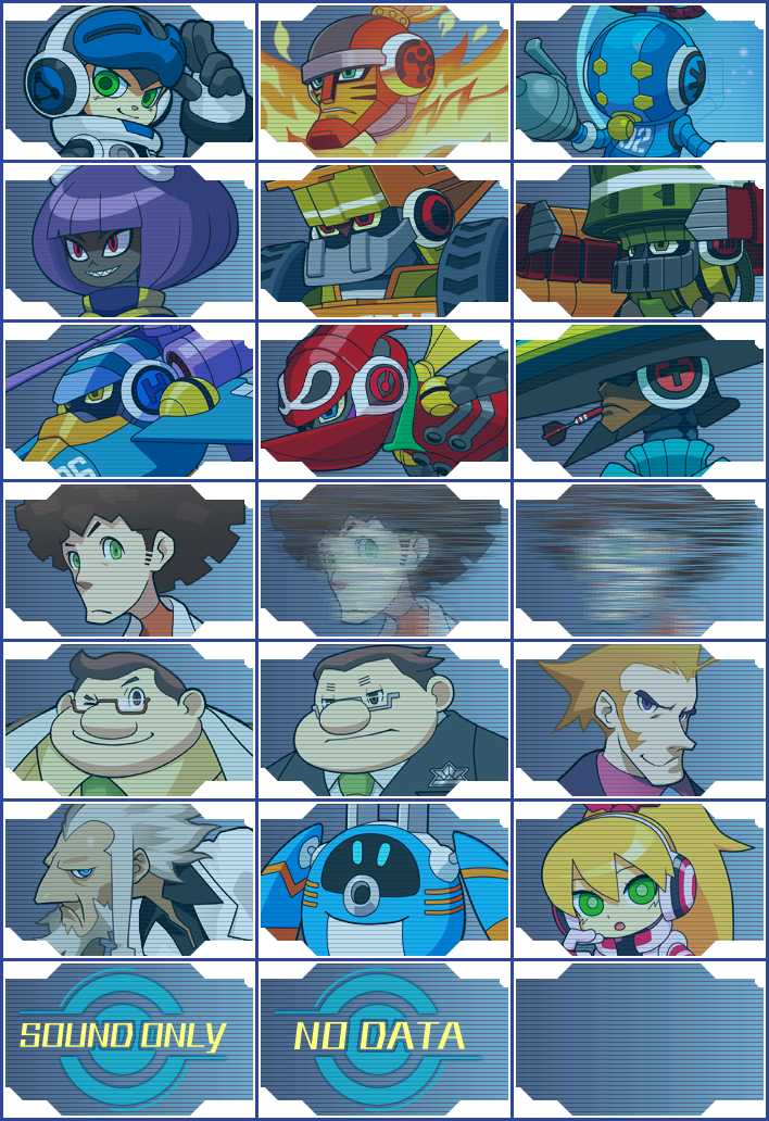 Mighty No. 9 - Dialogue Portraits