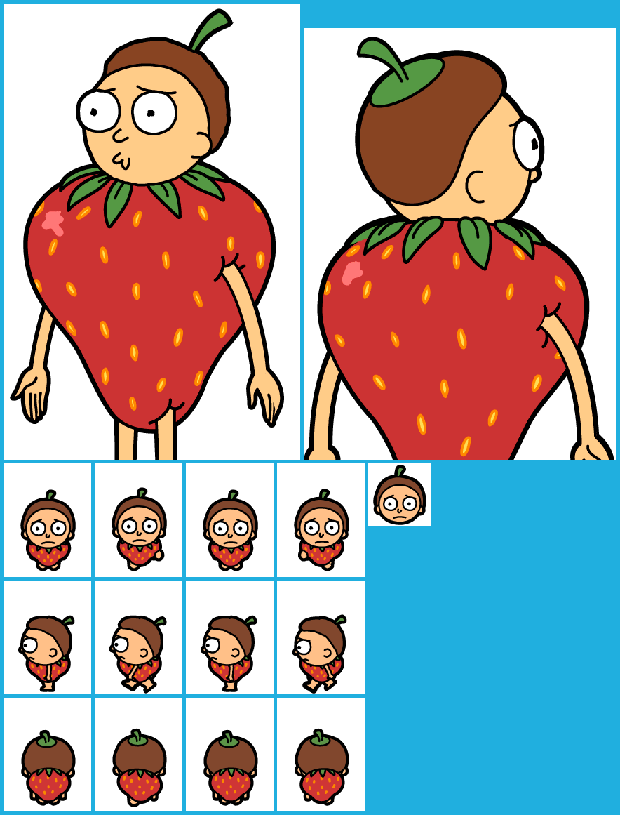 Pocket Mortys - #123 Strawberry Morty