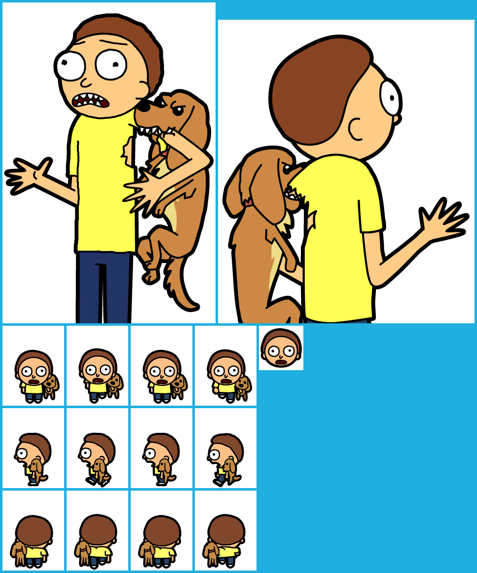 Pocket Mortys - #132 Dog Bite Morty