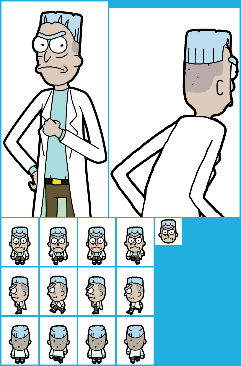 Pocket Mortys - Flat Top Rick