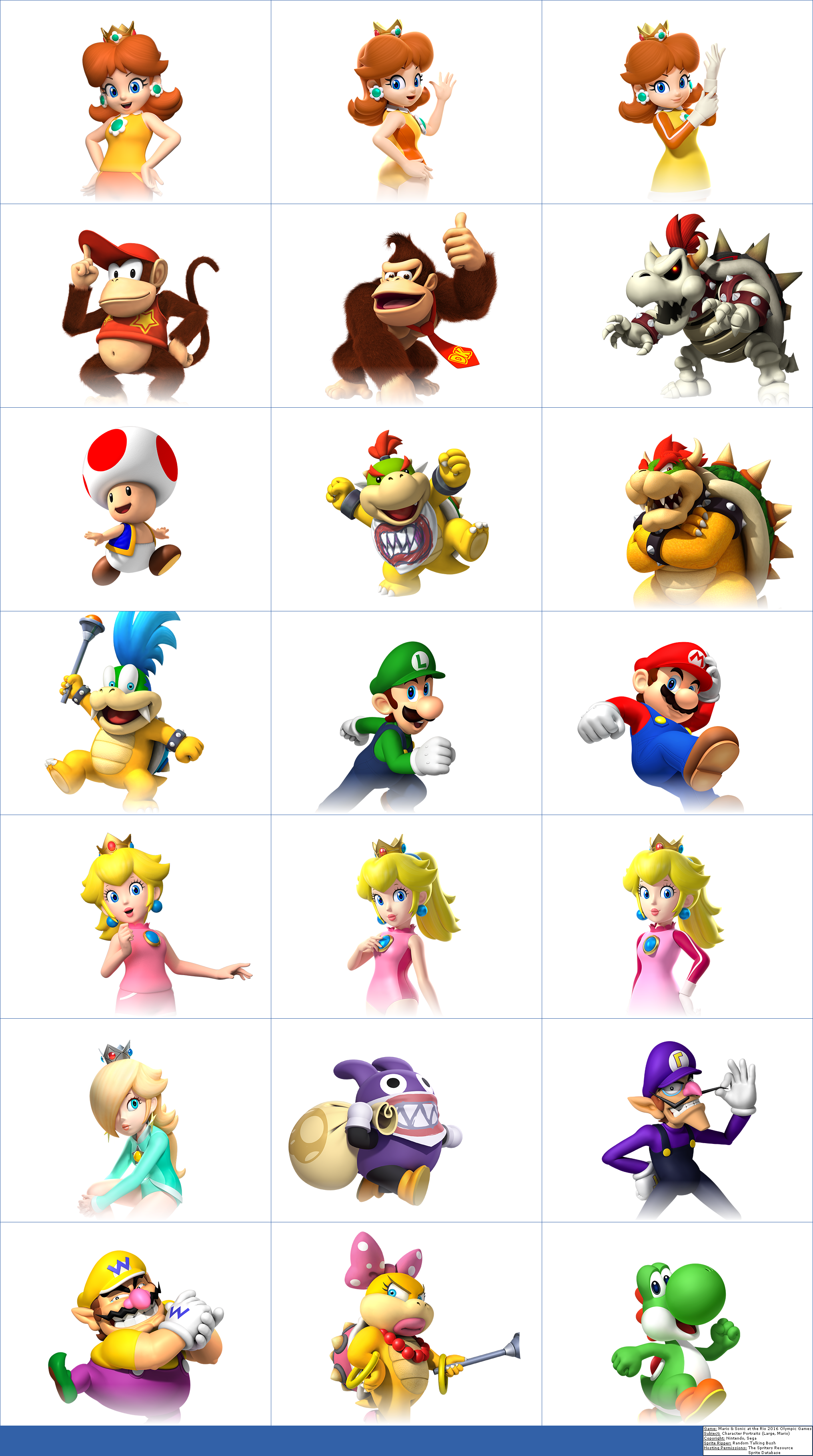 Character Portraits (Large, Mario)