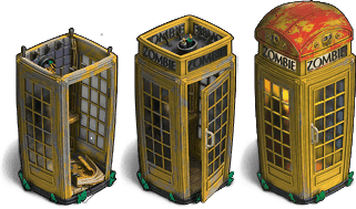 Zombie Island - Yellow Phone Booth