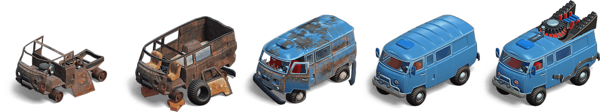 Zombie Island - Blue Van